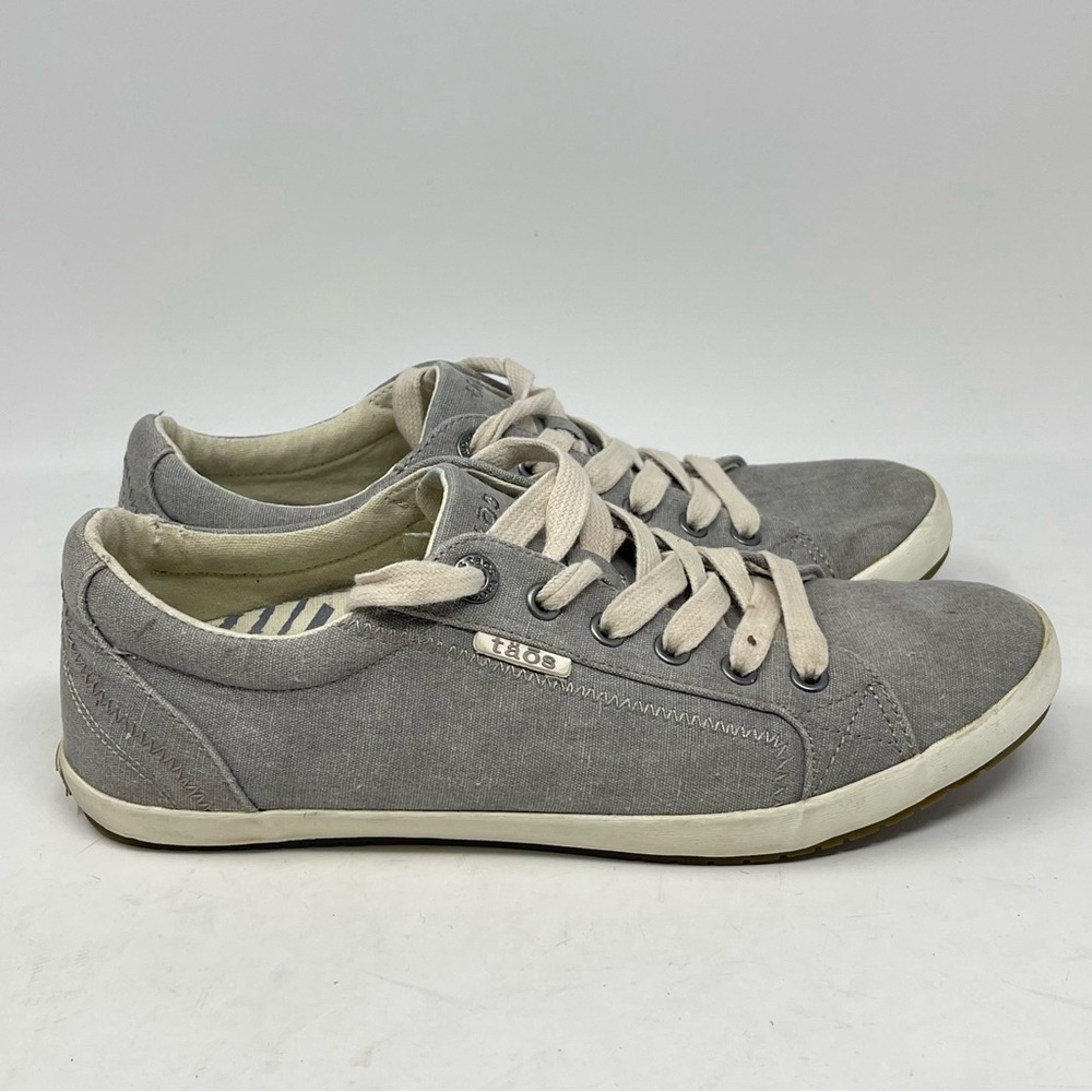 Taos Star Sneakers Shoes Womens 9.5 Gray Walking Low Top Comfort Casual Lace Up